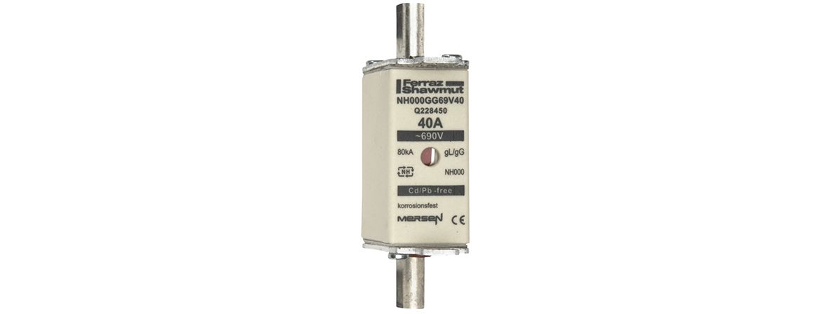 Q228450 - NH fuse-link gG, 690VAC, size 000, 40A double indicator/live tags